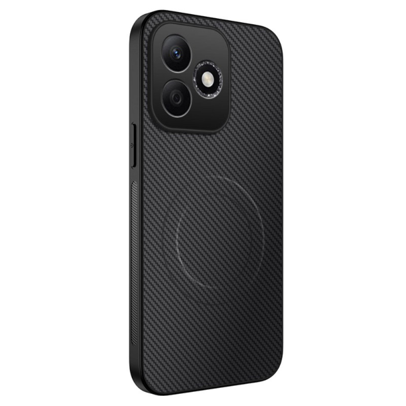 Coque Honor 600 Lite Magnétique Texture Carbone