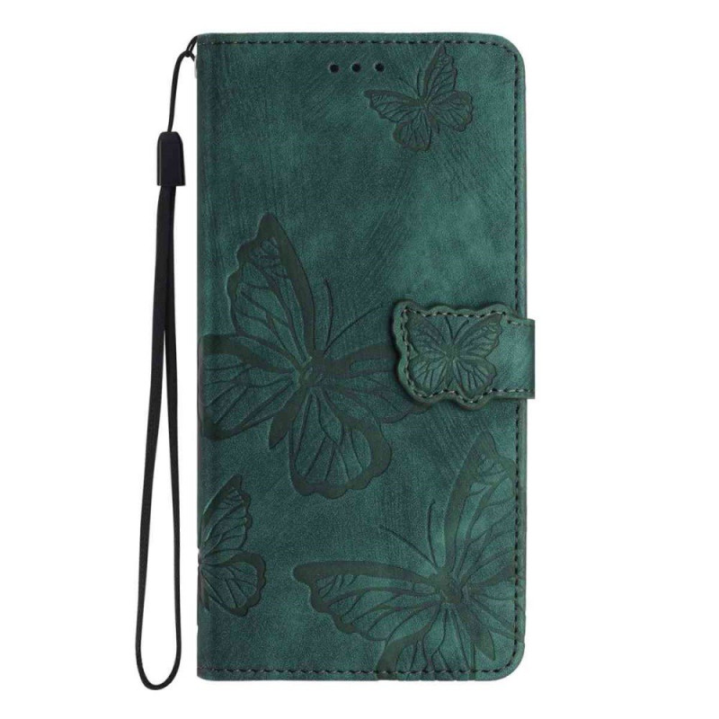 Housse Honor 600 Lite Effet Daim Papillons