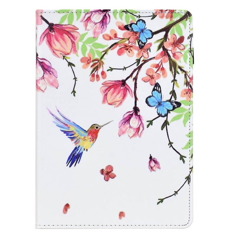 Housse Xiaomi Redmi Pad 2 Fleurs et Oiseaux