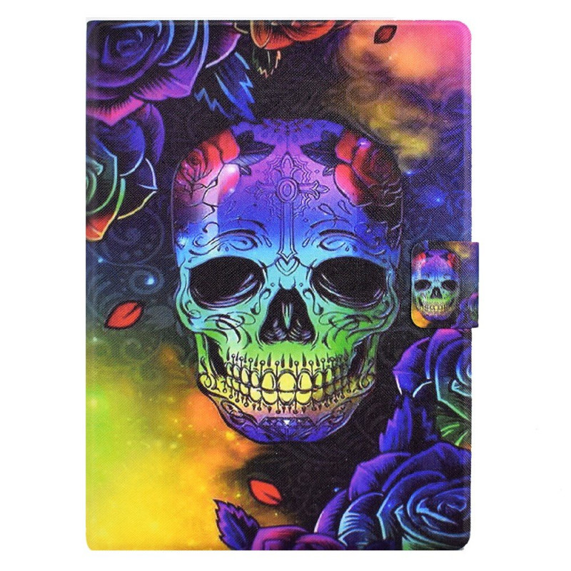 Housse Xiaomi Redmi Pad 2 Tête de Mort Colorée