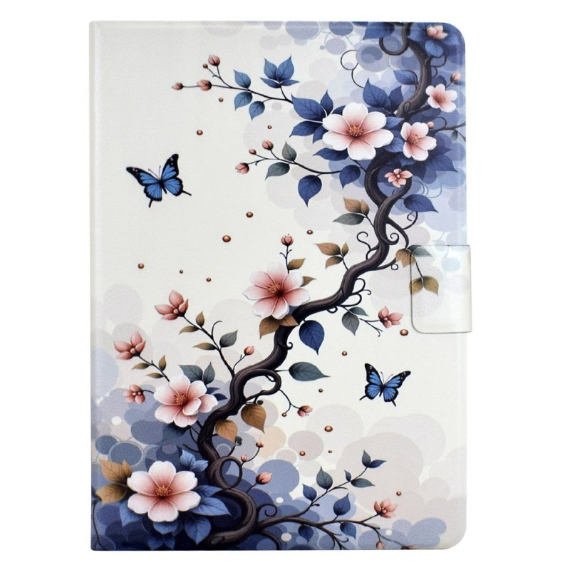 Housse Xiaomi Redmi Pad 2 Fleurs Roses et Papillons