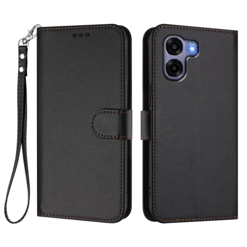 Housse Oppo A6X 4G Classique avec Lanière