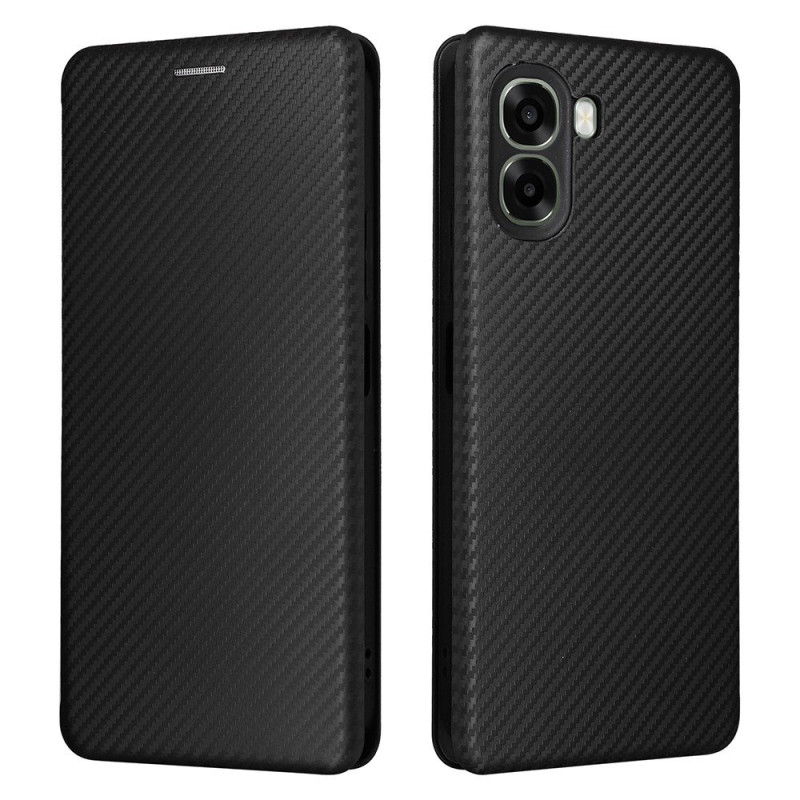 Flip Cover Oppo A6X 5G / 4G Texture Carbone