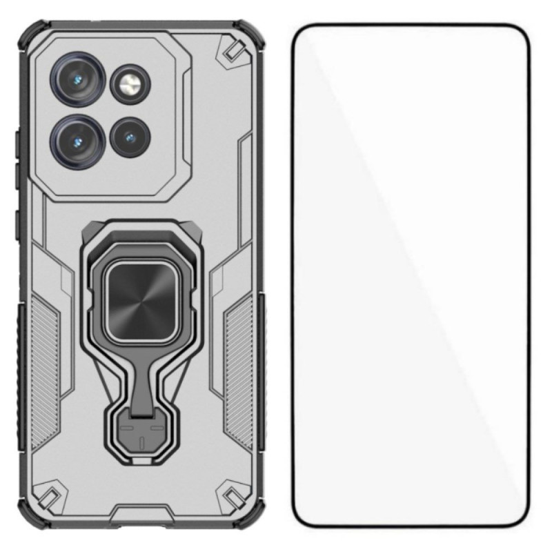 Coque Motorola Edge 60 Neo / 50 Neo Ring Résistante avec Protecteur Écran