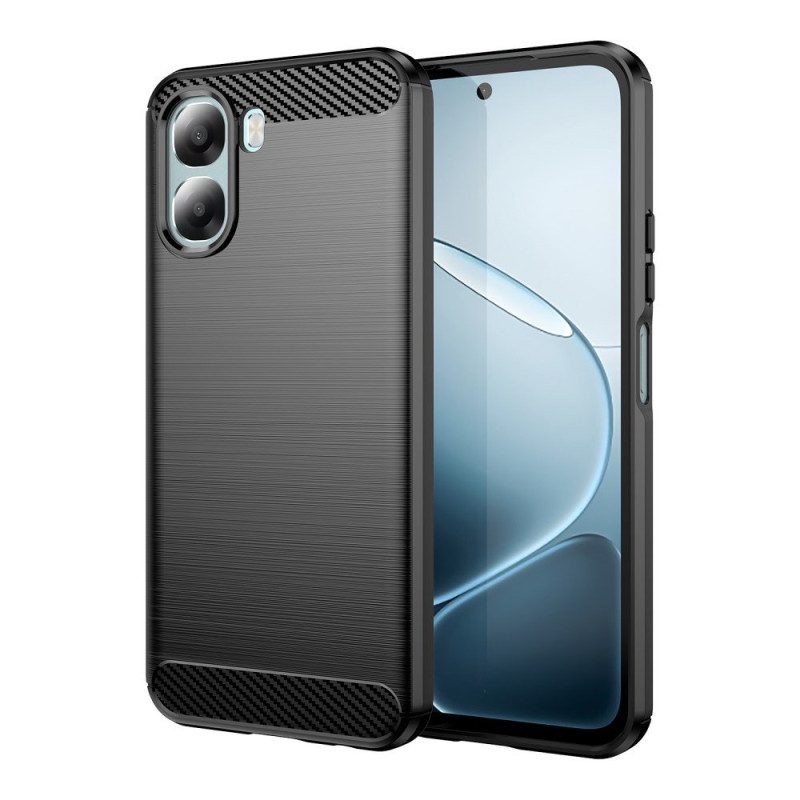 Coque Oppo A6X 5G / 4G Fibre Carbone Brossée