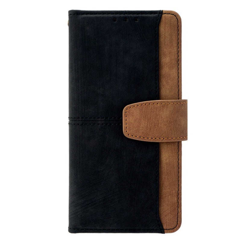 Housse Motorola Edge 70 Effet Daim Bicolore (blocage RFID)