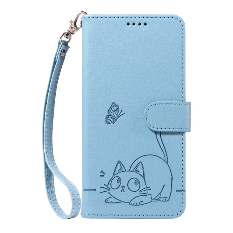 Housse Motorola Edge 70 Motif Chat à Lanière