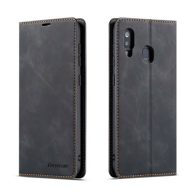 Housse Samsung Galaxy A40 Effet Cuir FORWENW Housse Samsung Galaxy A40 Effet Cuir FORWENW