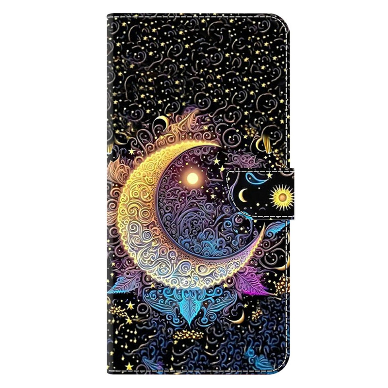 Housse Moto G77 / G67 Lune Lumineuse