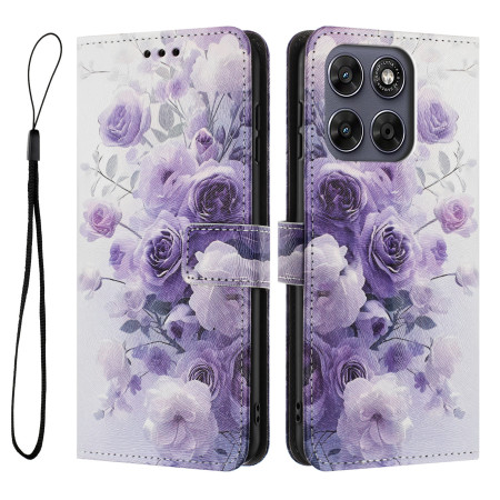Housse Moto G77 / G67 Roses...
