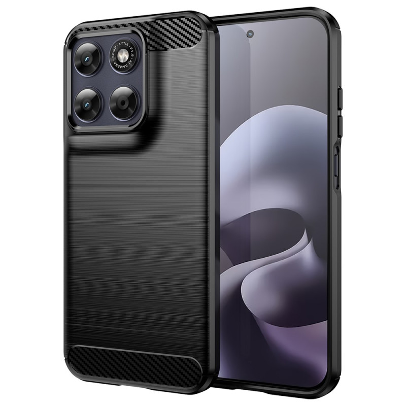 Coque  Moto G77 / G67 Fibre Carbone Brossée