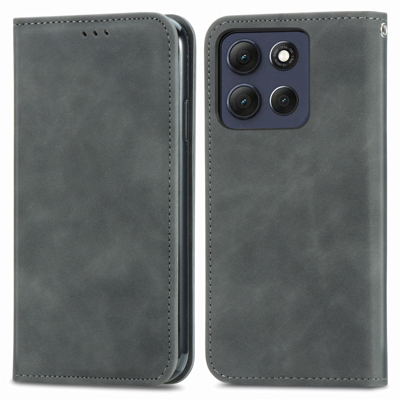 Flip Cover Moto G77 / G67 Effet Daim