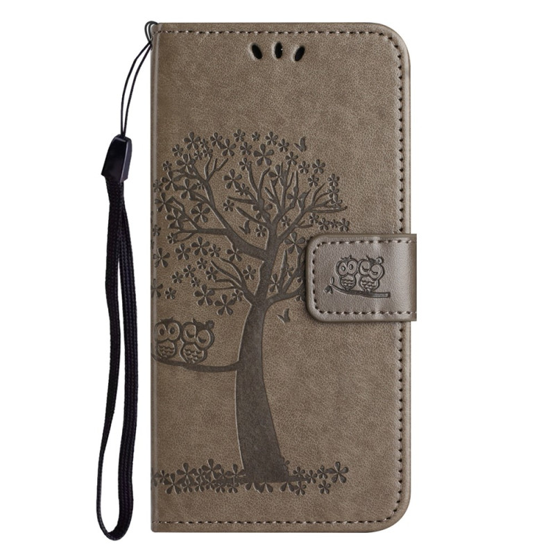 Housse Moto G77 / G67 Arbre et Hibou