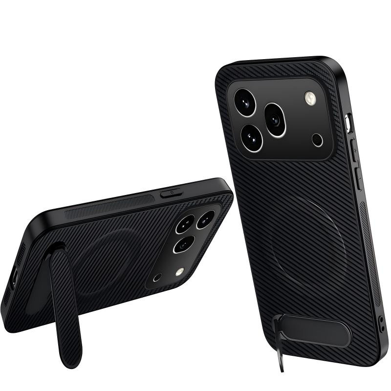 Coque Honor 600 Pro Fibre Carbone avec Support