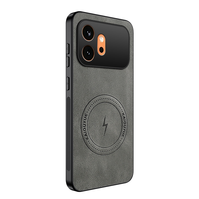 Coque Honor 600 Magnétique Effet Cuir