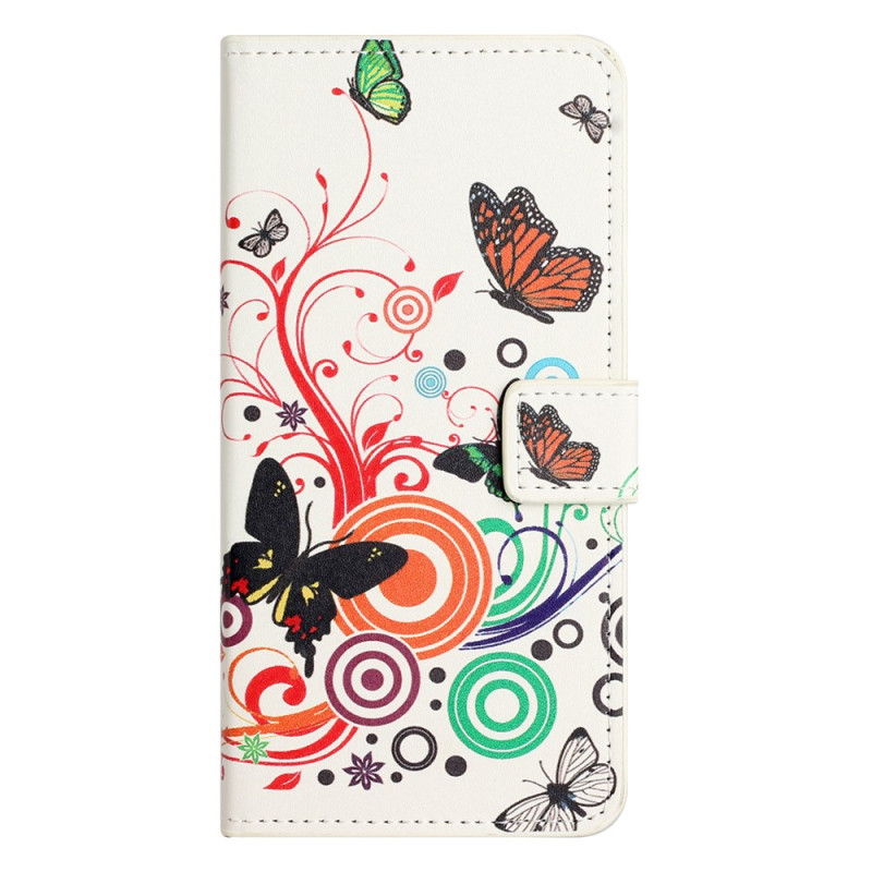 Housse Samsung Galaxy A27 5G Papillons sur Fond Blanc