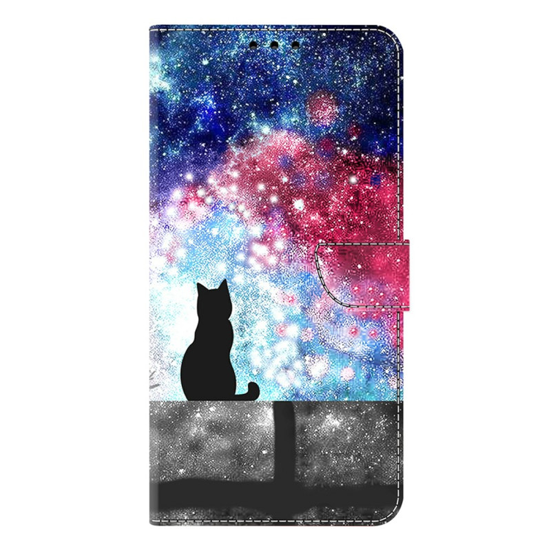 Housse Samsung Galaxy A27 5G Chat aux Étoiles