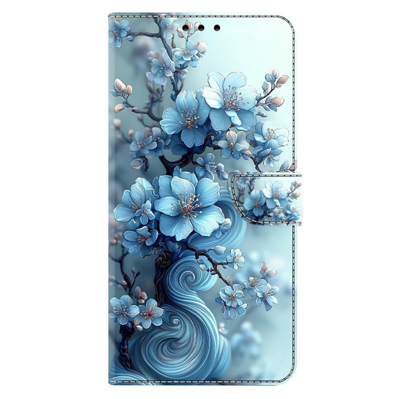Housse Samsung Galaxy A27 5G Fleur Bleu Glacé
