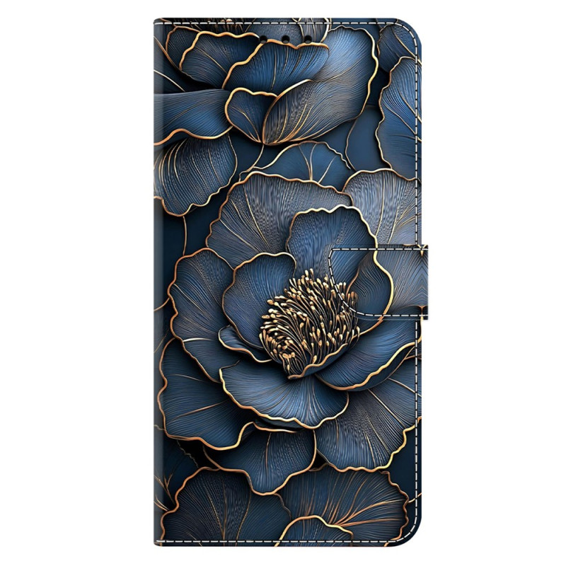 Housse Samsung Galaxy A27 5G Pivoine Bleue