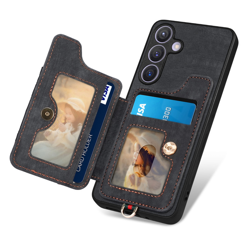 Coque Samsung Galaxy A27 5G Porte-Cartes et Lanière