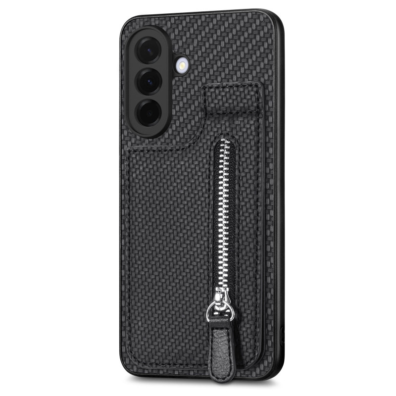 Coque Samsung Galaxy A27 5G Portefeuille Style Carbone