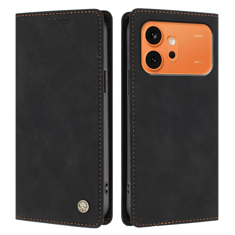Flip Cover Honor 600 / 600 Pro Effet Daim Rivet