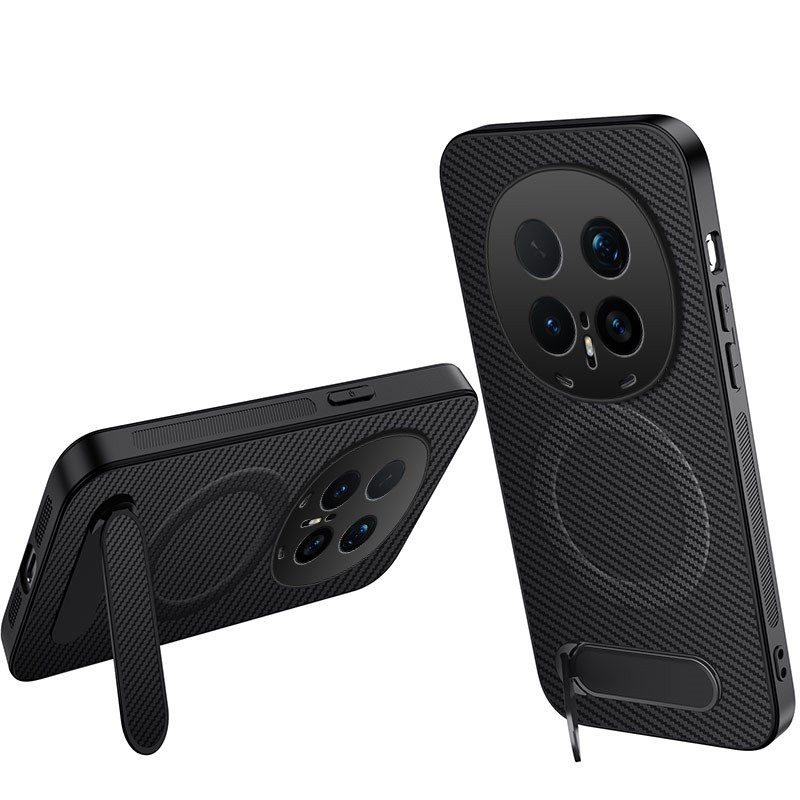 Coque Honor Magic 8 Pro Fibre Carbone avec Support
