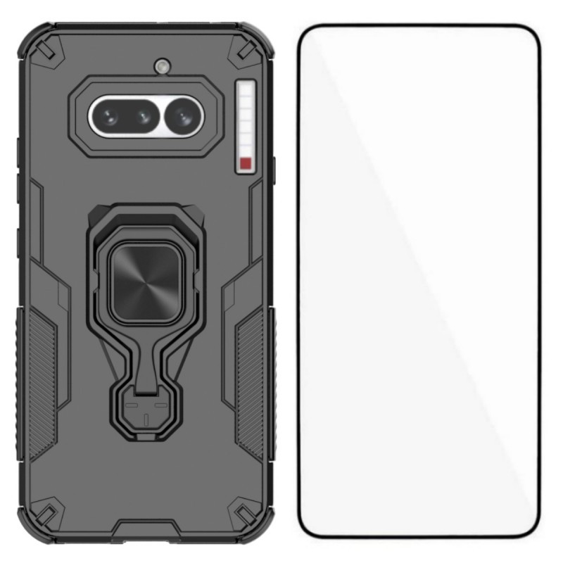 Coque Nothing Phone (4a) Ring Résistante avec Protecteur Écran