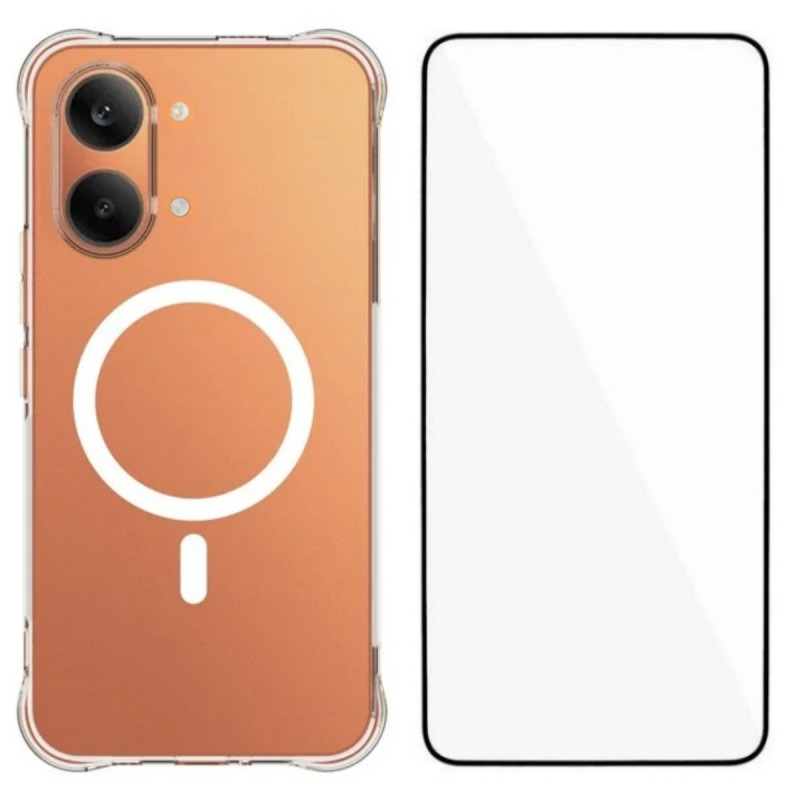 Coque Poco X8 Pro Max 5G Magnétique Transparente avec Protecteur Écran