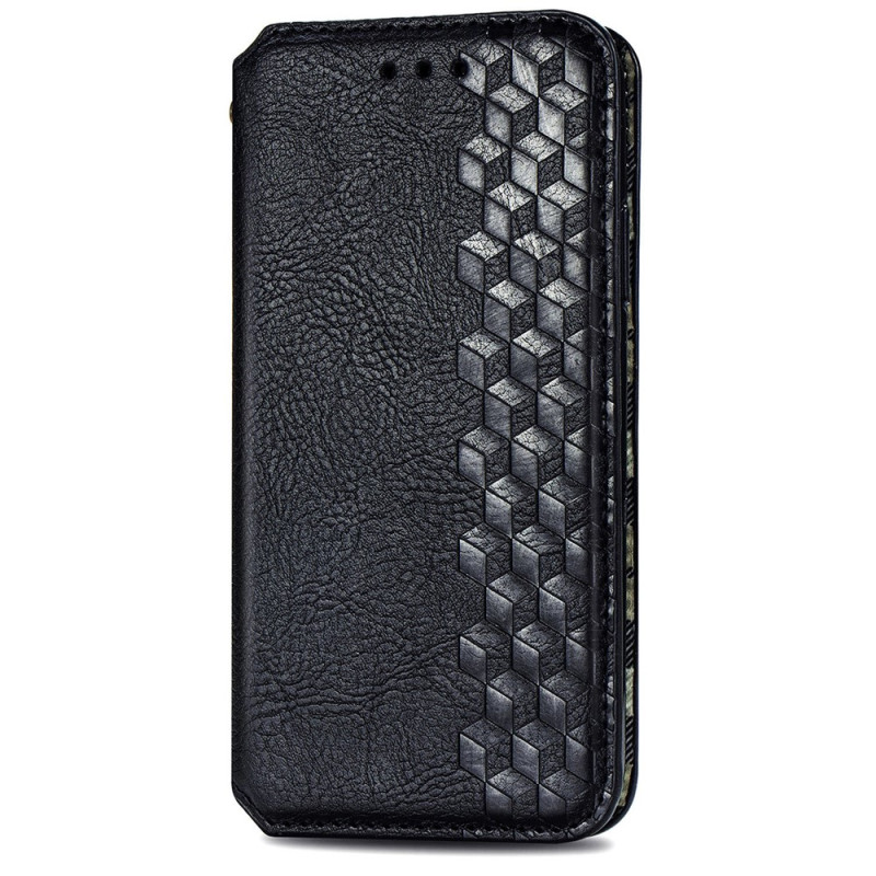 Housse Moto G67 Power Effet Daim Frise Losanges