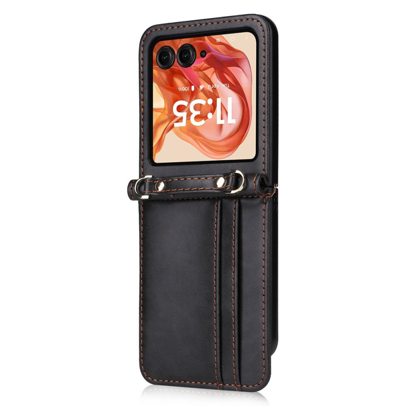 Coque Motorola Razr 70 / 60 / 50 Porte-Cartes et Bandoulière