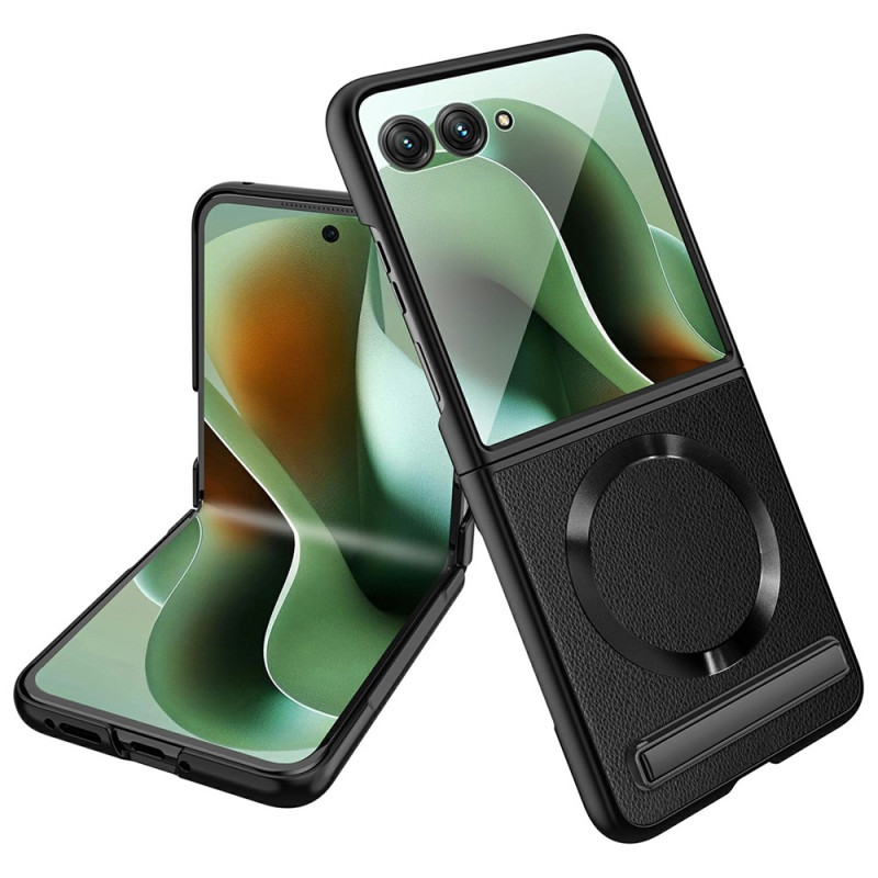 Coque Motorola Razr 70 Ultra / 60 Ultra Effet Cuir avec Support