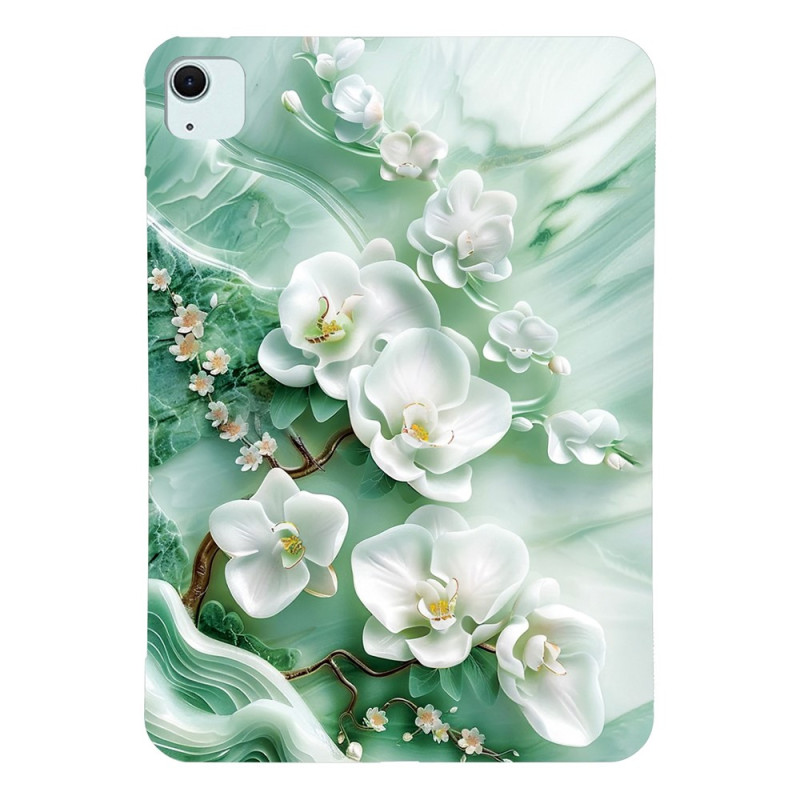 Coque iPad Air 13 (2026) 2025) (2024) / Pro 12.9 Fleurs de Jade