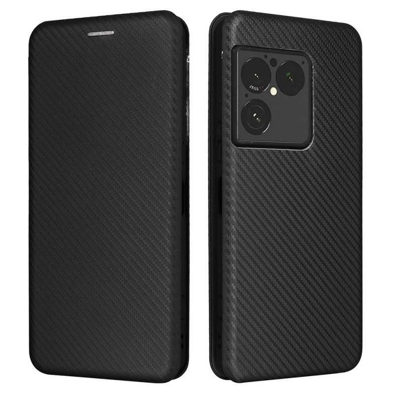 Flip Cover Sony Xperia 1 VIII Fibre Carbone Brossée