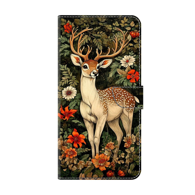 Housse Xiaomi 17 Ultra Cerf et Fleurs