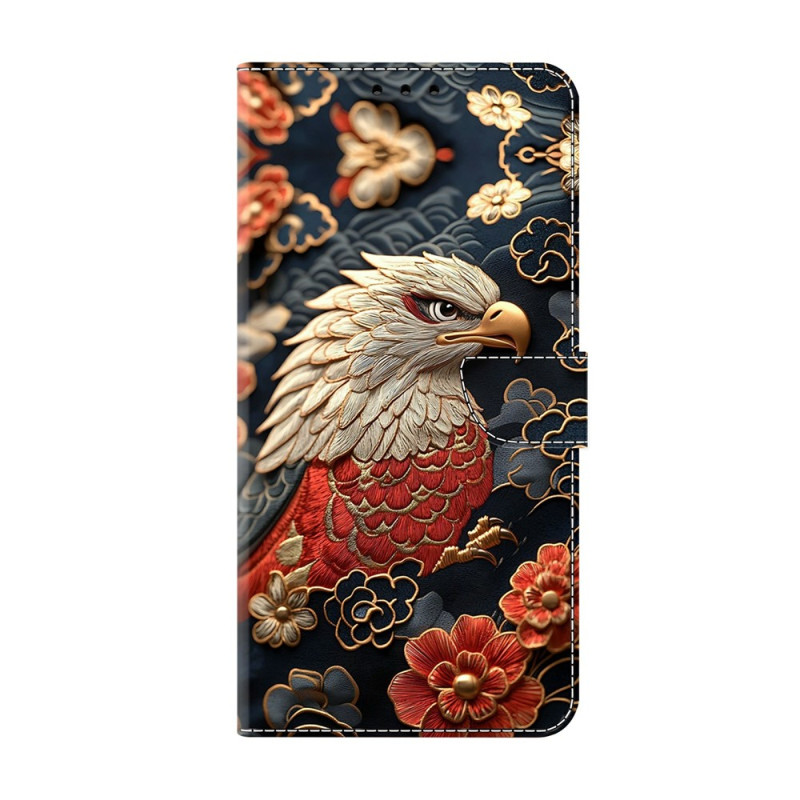 Housse Xiaomi 17 Ultra Aigle et Fleurs
