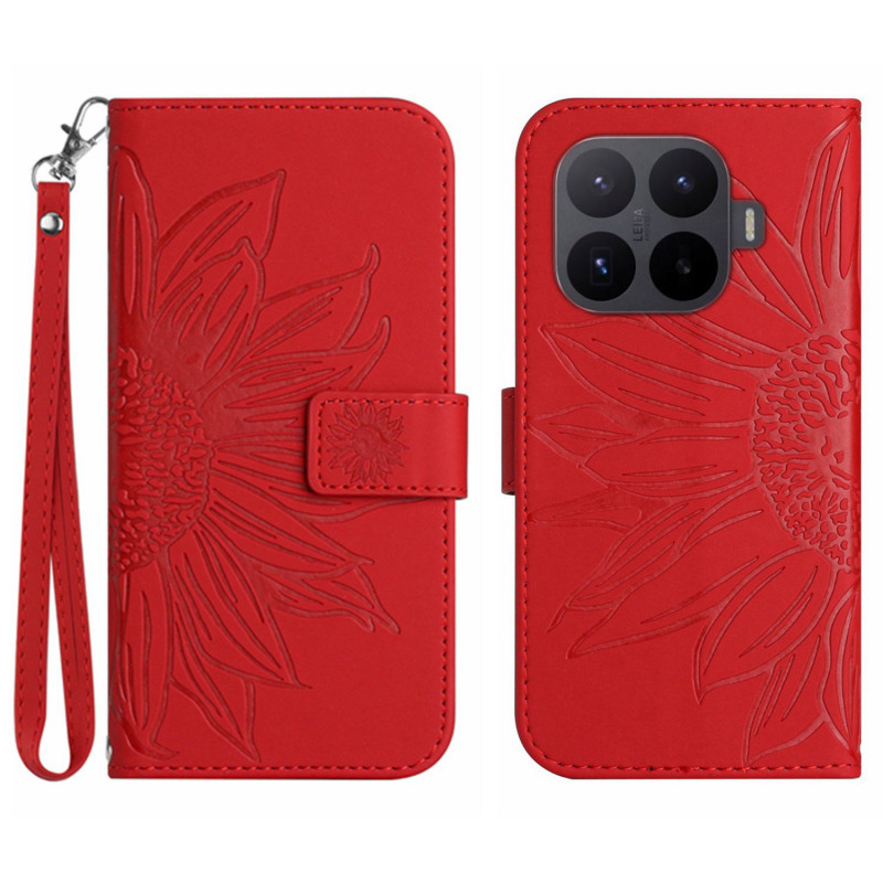 Housse Xiaomi 17T Empreinte Tournesol à Lanière