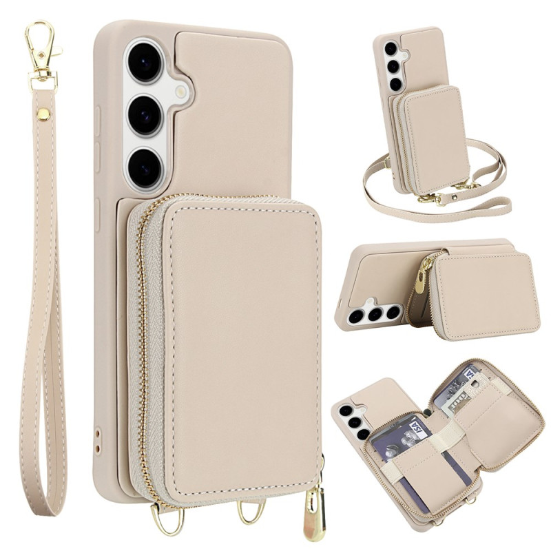 Coque Samsung Galaxy A26 5G / A17 4G / 5G Portefeuille Bandoulière RFID