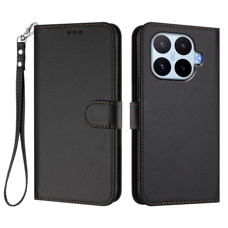 Housse Xiaomi 17T Portefeuille 3 Porte-Cartes et Lanière