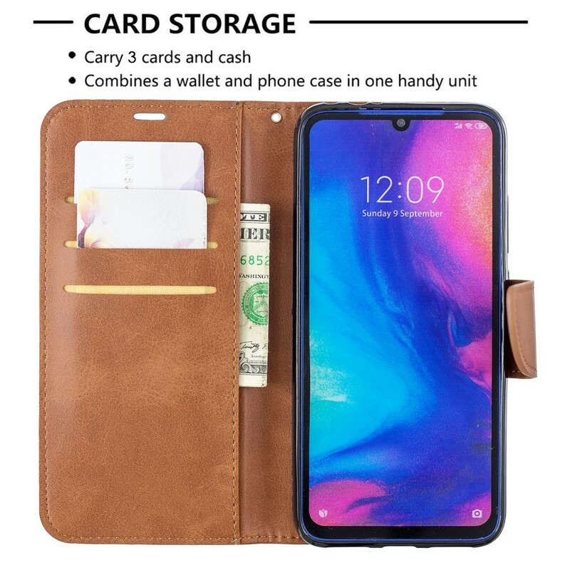 Housse Xiaomi Redmi Note 7 Lisse Rabat Oblique Housse Xiaomi Redmi Note 7 Lisse Rabat Oblique