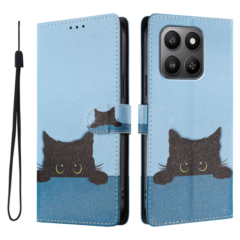 Housse Honor 600 Smart Motif Chat Noir