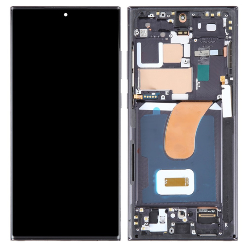 Écran OLED Grade C avec Châssis pour Samsung Galaxy S23 Ultra