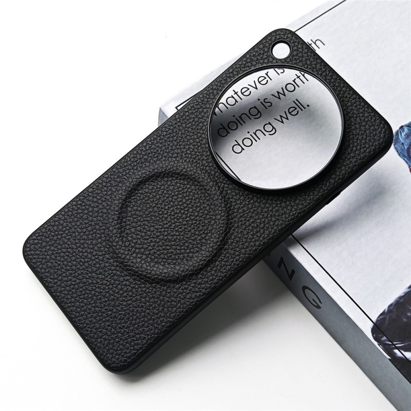 Coque Oppo Find X9 Ultra Magnétique Effet Cuir Litchi
