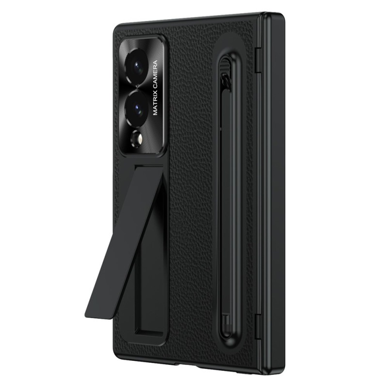 Coque Samsung Galaxy Z Fold 8 Effet Cuir Support Intégré et Stylet