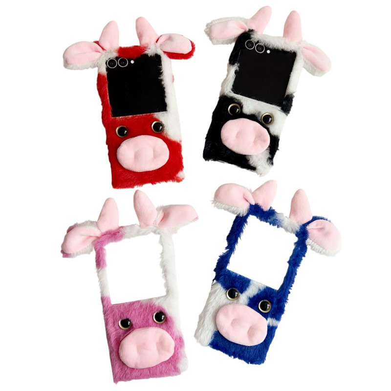 Coque Samsung Galaxy Z Flip 8 Peluche Vache