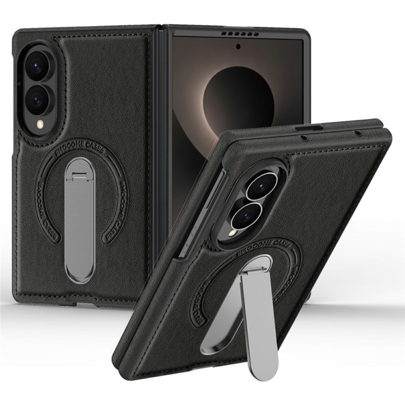 Coque Samsung Galaxy Z Fold 8 Magnétique avec Support Rotatif 360° Effet Cuir