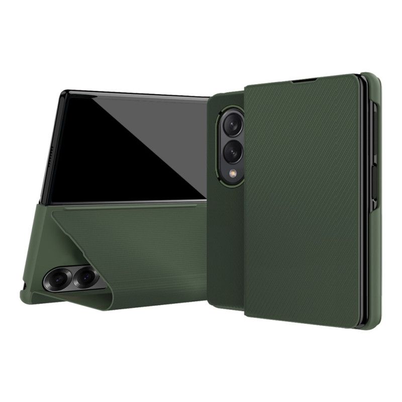 Coque Samsung Galaxy Z Fold 8 Effet Fibre d'Aramide avec Support Intégré
