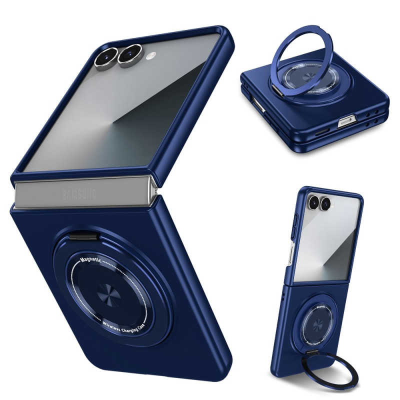 Coque Samsung Galaxy Z Flip 8 Magnétique avec Anneau Rotatif et Support Intégré