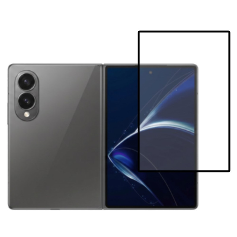 Protection en Verre Trempé Écran Écran Externe Samsung Galaxy Z Fold 8 (contour noir)