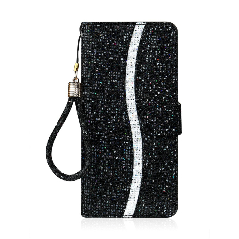 Housse amsung Galaxy A27 5G Paillettes et Dragonne